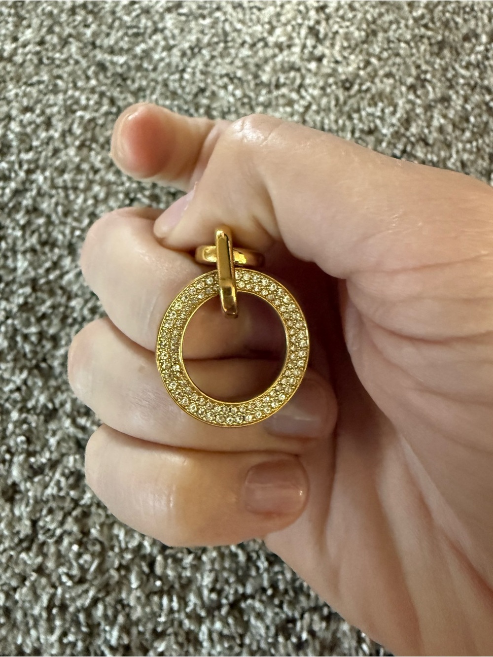 Michael Kors Gold Crystal Toggle Link Bracelet - Picture 7 of 9